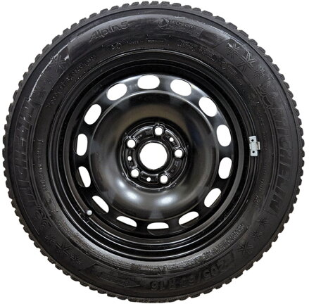 Zimná sada VW - 5x112 r16 + Michelin Alpin 5: 205/60 r16 /4ks - TOP stav!