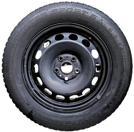 Zimná sada VW - 5x112 r16 + DUNLOP 215/60 r16 /4ks