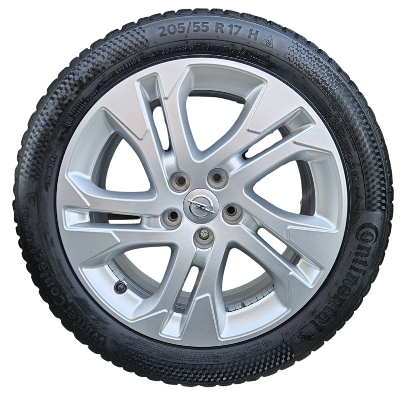 Zimná sada OPEL - 5x108 r17 + 205/55 r17 /4ks - TOP stav!