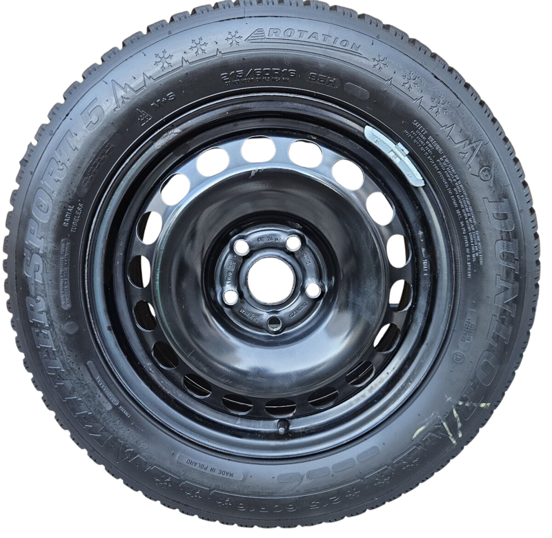 Zimná sada VW - 5x112 r16 + Dunlop Wintersport 5- 215/60 r16 /4ks - Málo jazdená!