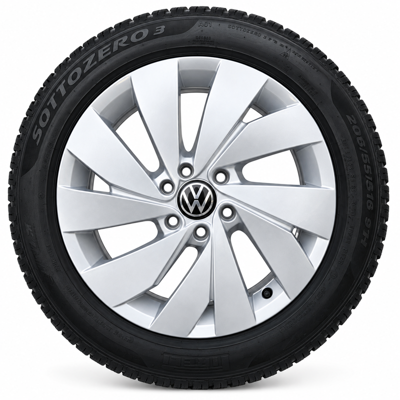 Zimná sada VW Belmont - 5x112 r17 + Pirelli 205/50 r17 /4ks - TOP stav!